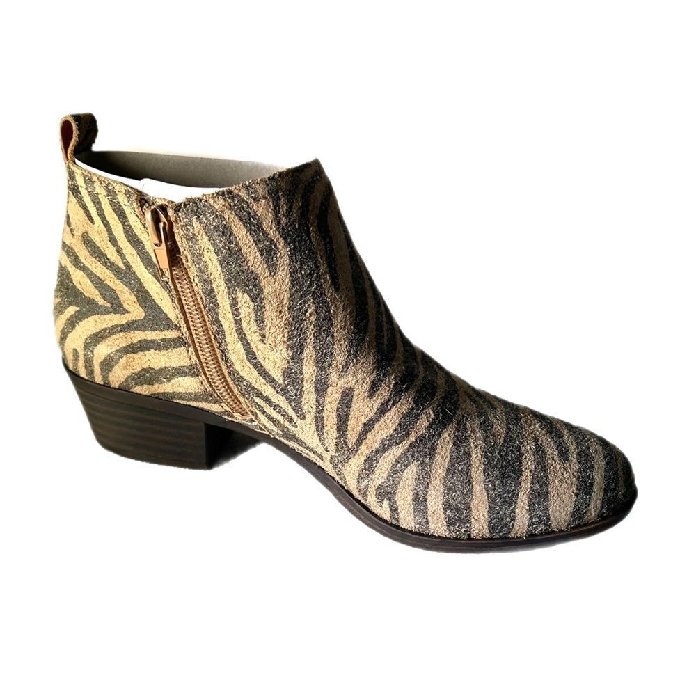 Lucky Brand Basel Tiger Print Ankle Booties | Women’s Size 8.5W - Picture 6 of 9